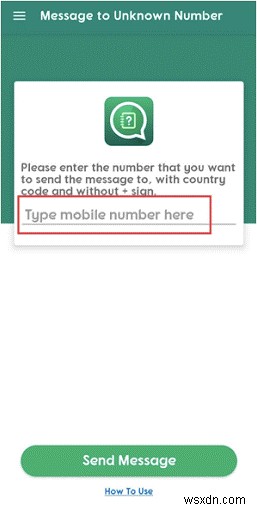 Cách gửi tin nhắn đến số lạ qua WhatsApp