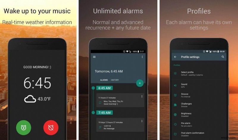 10 ứng dụng đồng hồ báo thức tốt nhất dành cho Android