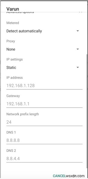 Đã giải quyết:Không lấy được lỗi địa chỉ IP trên Android