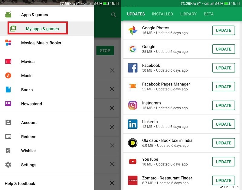 Cách ngăn ứng dụng tự động cập nhật trong Google Play