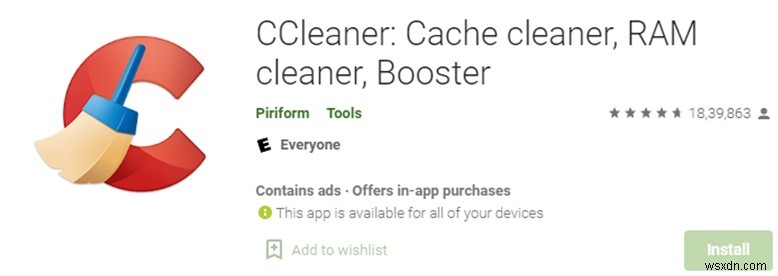 Đánh giá CCleaner dành cho Android:Sửa điện thoại của bạn