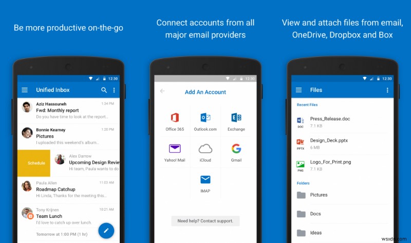 Cách thiết lập email trong ứng dụng Outlook dành cho Android