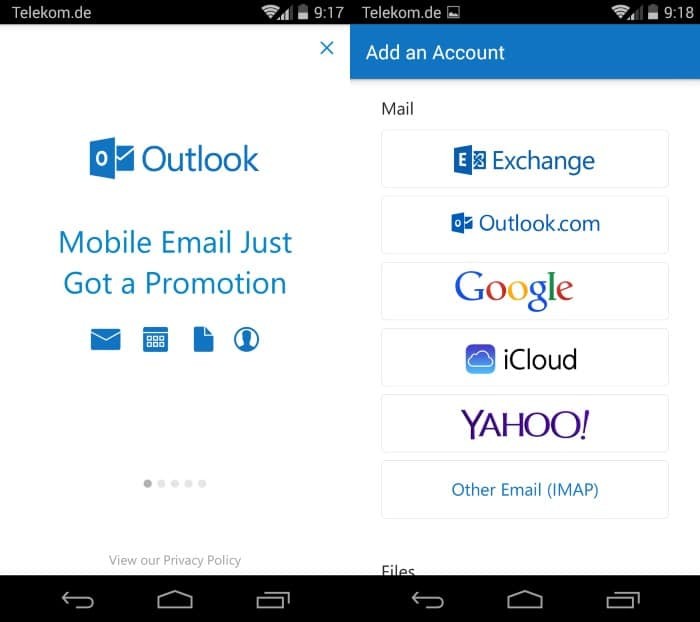 Cách thiết lập email trong ứng dụng Outlook dành cho Android