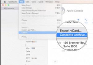 Các bước sao lưu danh bạ trên máy Mac