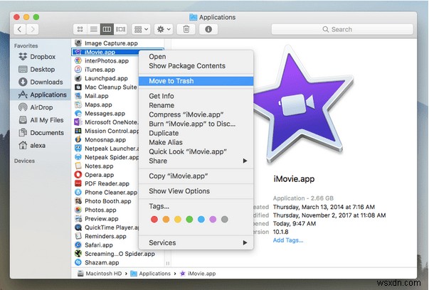 Cách gỡ cài đặt iMovie đúng cách trên máy Mac của bạn