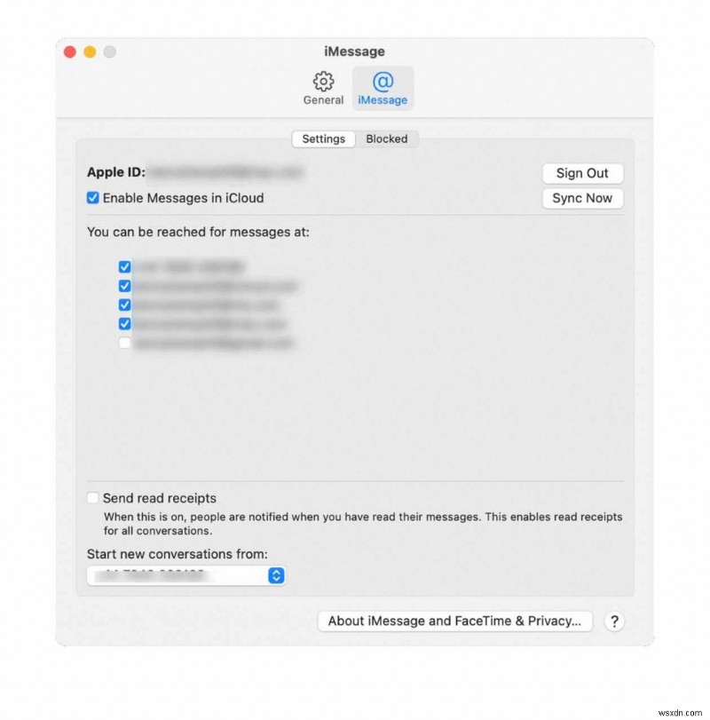 Cách xóa tin nhắn văn bản trên máy Mac