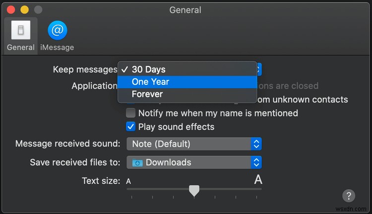 Cách xóa tin nhắn văn bản trên máy Mac