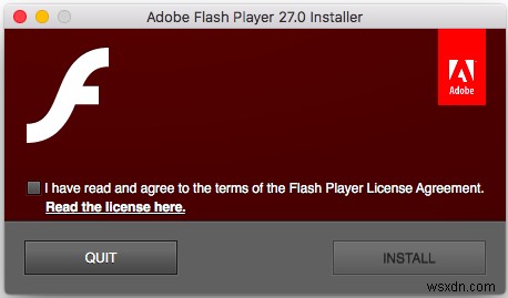 Cách chạy cập nhật Flash trên Mac