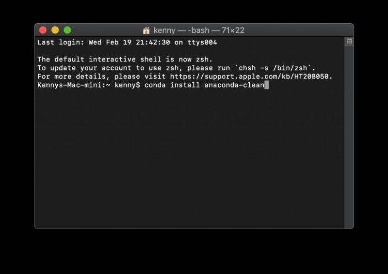 Cách gỡ cài đặt Anaconda khỏi máy Mac của bạn bằng Terminal