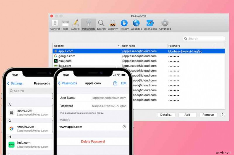 Cách xem mật khẩu chuỗi khóa iCloud trên máy Mac