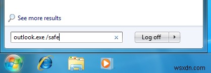 Cách khởi động Outlook ở chế độ An toàn