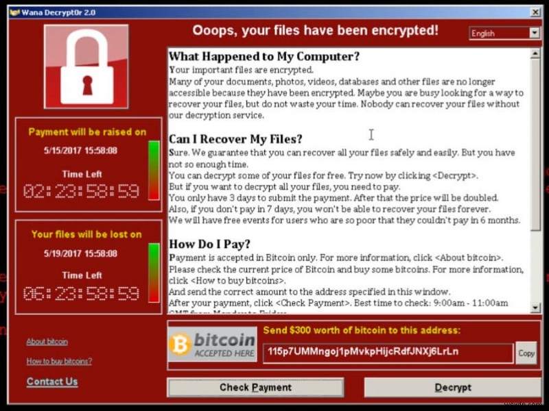 Các cuộc tấn công ransomware gần đây năm 2017