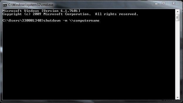 Cách tắt máy tính từ xa bằng CMD trong Windows 7