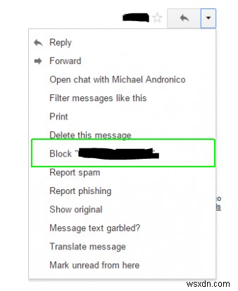 Cách chặn địa chỉ làm phiền trong Gmail