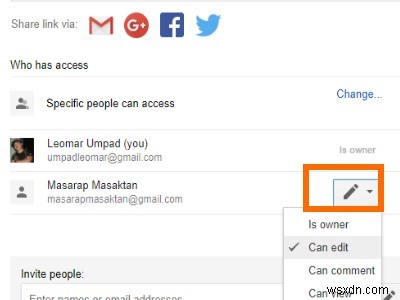 Cách thay đổi chủ sở hữu tệp Google Drive