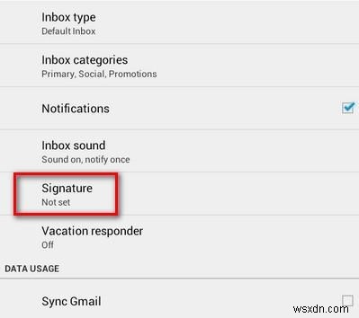 Cách thêm chữ ký trong Gmail