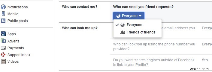 Cách ẩn tài khoản Facebook khỏi người lạ