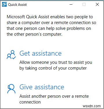 Hỗ trợ nhanh Windows 10:Một cách dễ dàng để khắc phục sự cố từ xa
