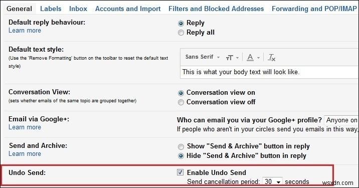 Cách hoàn tác email đã gửi trong Gmail
