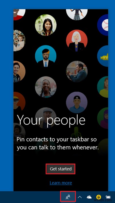Cách sử dụng People Bar trong Windows 10