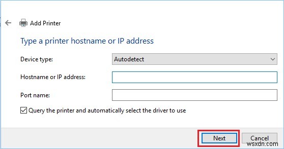 Cách cài đặt máy in qua địa chỉ IP trong Windows 10