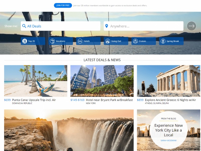 5 trang web hàng đầu để tìm các ưu đãi du lịch tốt nhất
