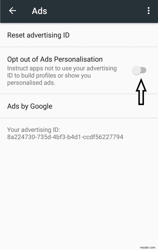 Làm cách nào để chọn không xem quảng cáo được cá nhân hóa?
