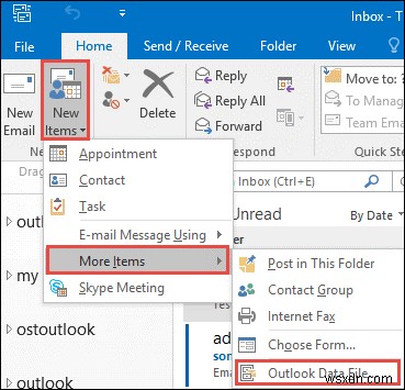 Cách quản lý tệp PST trong Microsoft Outlook