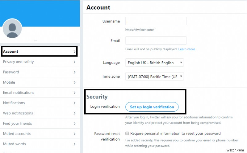 Cách bảo mật tài khoản Twitter của bạn