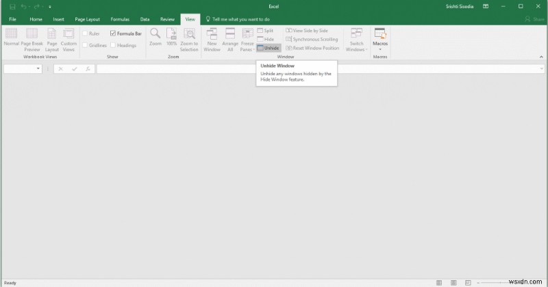 Cách khắc phục:Excel 2016 Mở Trống