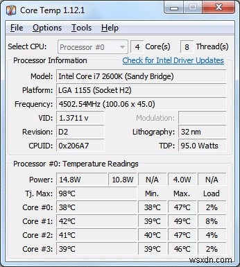 15 Phần mềm theo dõi nhiệt độ CPU tốt nhất cho PC chạy Windows 10, 7, 8