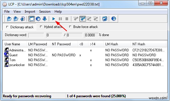 Công cụ khôi phục mật khẩu Windows 10