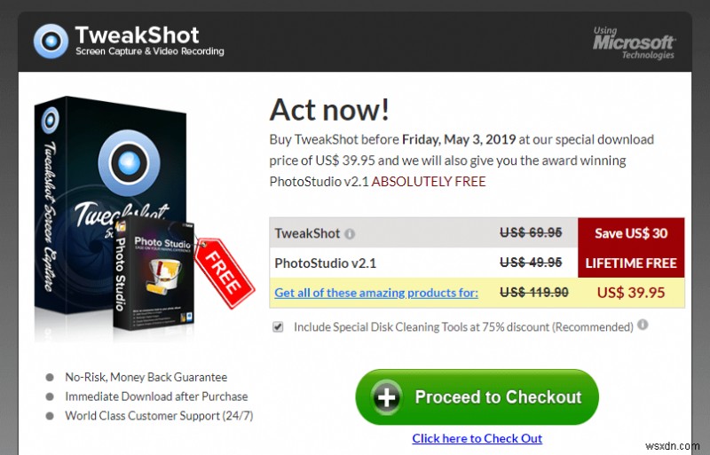 TweakShot:Phần mềm quay video và chụp ảnh màn hình tốt nhất