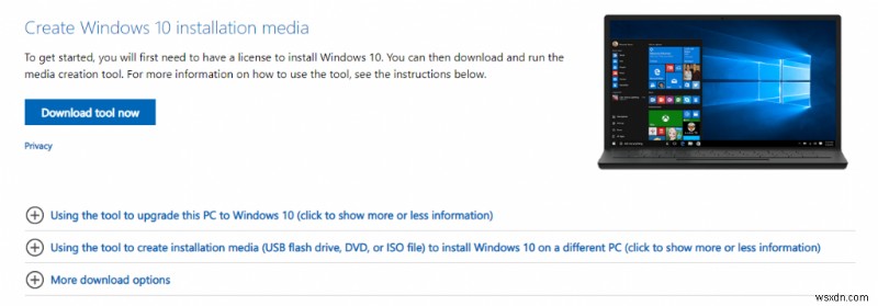 Cách tạo Ổ đĩa USB khởi động Windows 10
