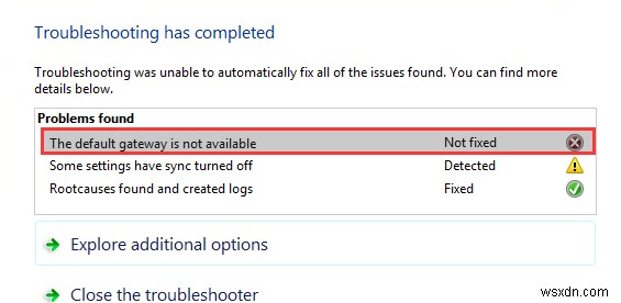 Đã sửa lỗi Windows 10:“Không có cổng mặc định”!