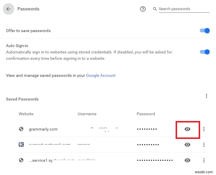 Cách xem mật khẩu đã lưu trong Chrome