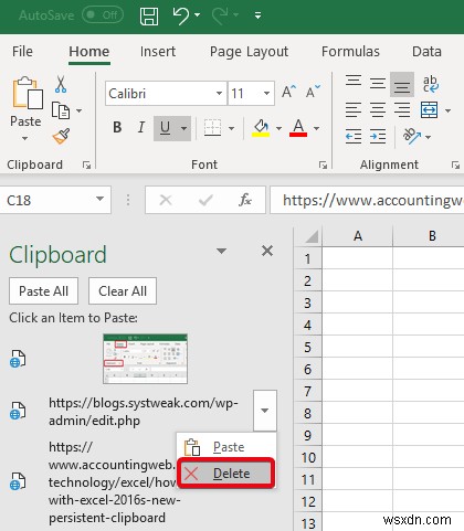 Cách xóa bảng tạm trong Microsoft Excel