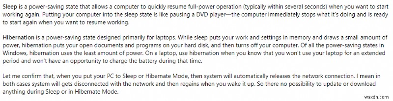 Windows 10 có tiếp tục cập nhật khi máy tính ở chế độ ngủ không?