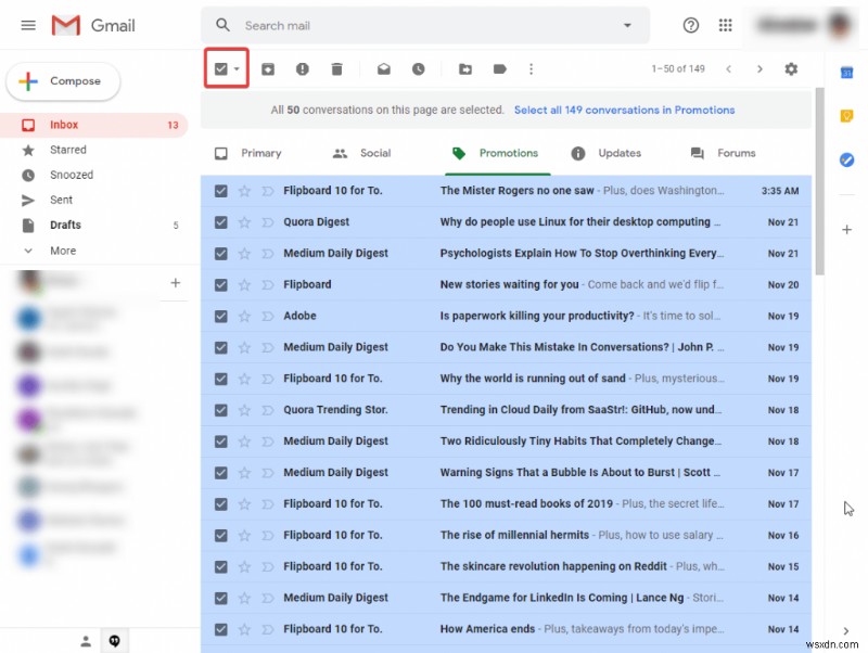 Làm cách nào để giải phóng dung lượng trong Gmail?