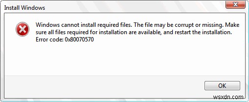 Lỗi 0x80070570 – Lỗi này là gì và tôi khắc phục lỗi như thế nào?