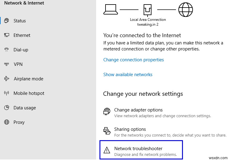 Làm cách nào để khắc phục lỗi “No Internet Secured” trên Windows 10?