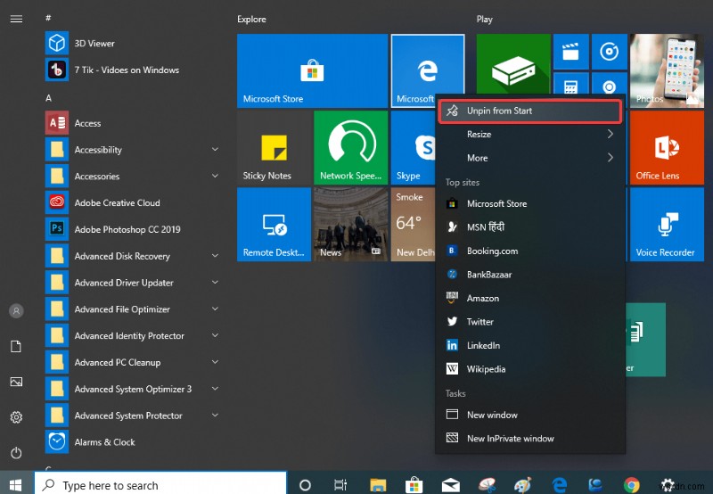 Cách tải thanh tác vụ Windows 7 trên Windows 10