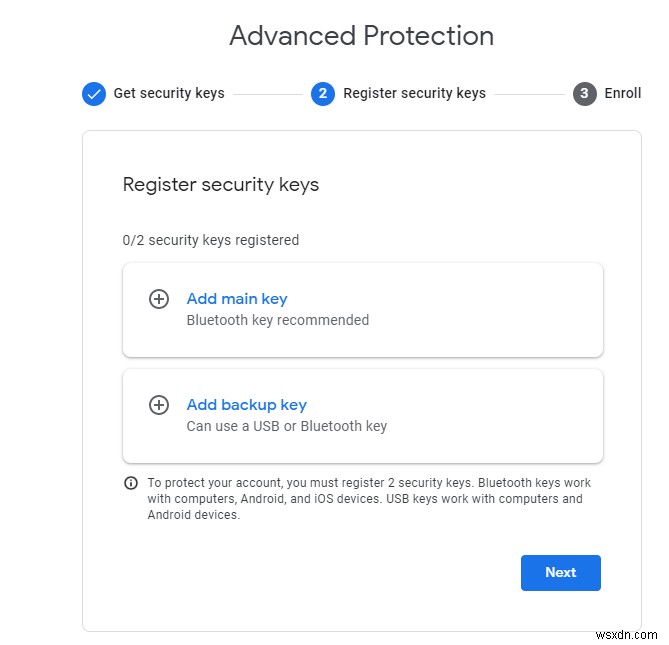 Cách thiết lập Bảo vệ nâng cao của Google trên thiết bị của bạn
