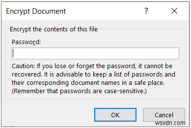 Cách bảo vệ tệp Excel bằng mật khẩu