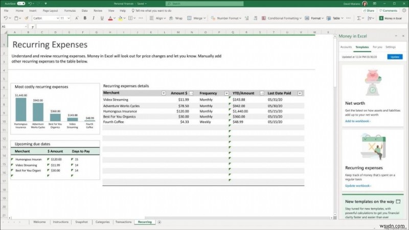 Bây giờ hãy sử dụng tiền trong Excel để quản lý chi phí của bạn