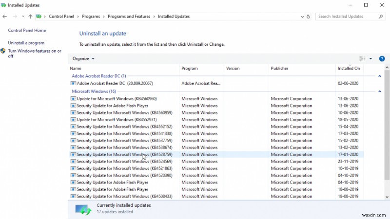 Khắc phục những thay đổi đang hoàn tác được thực hiện cho máy tính của bạn trong Windows 10