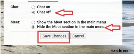 Cách ẩn Google Meet khỏi thanh bên Gmail trên web và ứng dụng