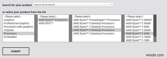 Làm cách nào để tải xuống trình điều khiển AMD Ryzen 5 2600?