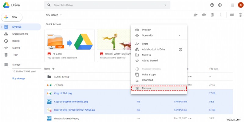 Cách xóa các bản sao khỏi Google Drive