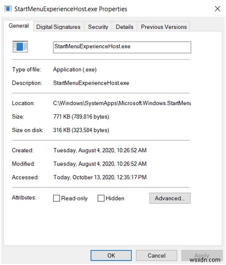 StartMenuExperienceHost.exe trong Windows 10 là gì và cách vô hiệu hóa nó?